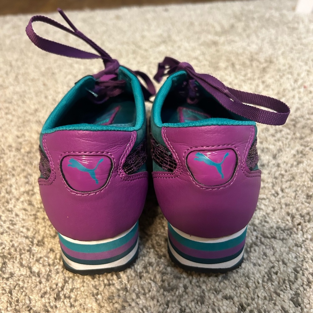 Puma Purple Teal Women's Sneakers - Picture 4 of 8